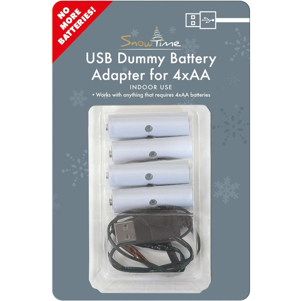 Snowtime 4 x AA Battery Eliminator Power Converter