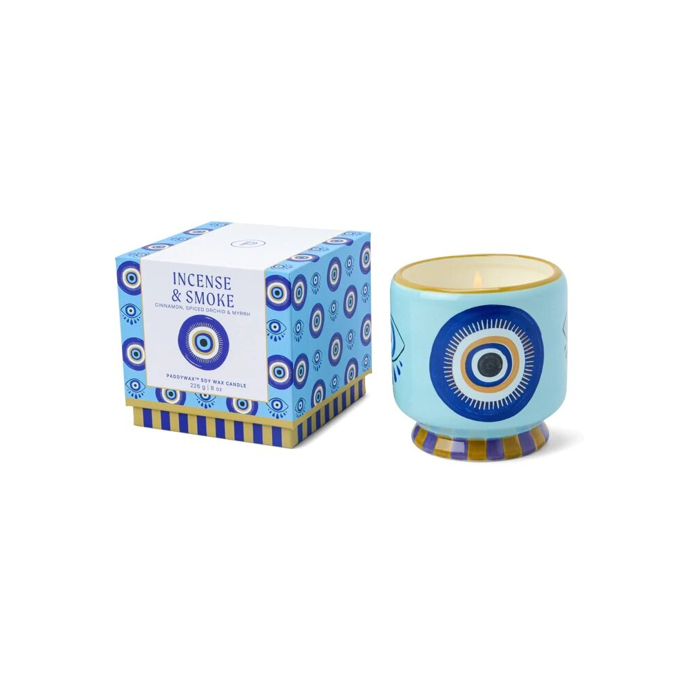 Paddywax Adopo Collection Ceramic Candle - Incense & Smoke