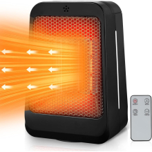 Fan 1200W Ceramic Heater for Home  Variable Thermostat