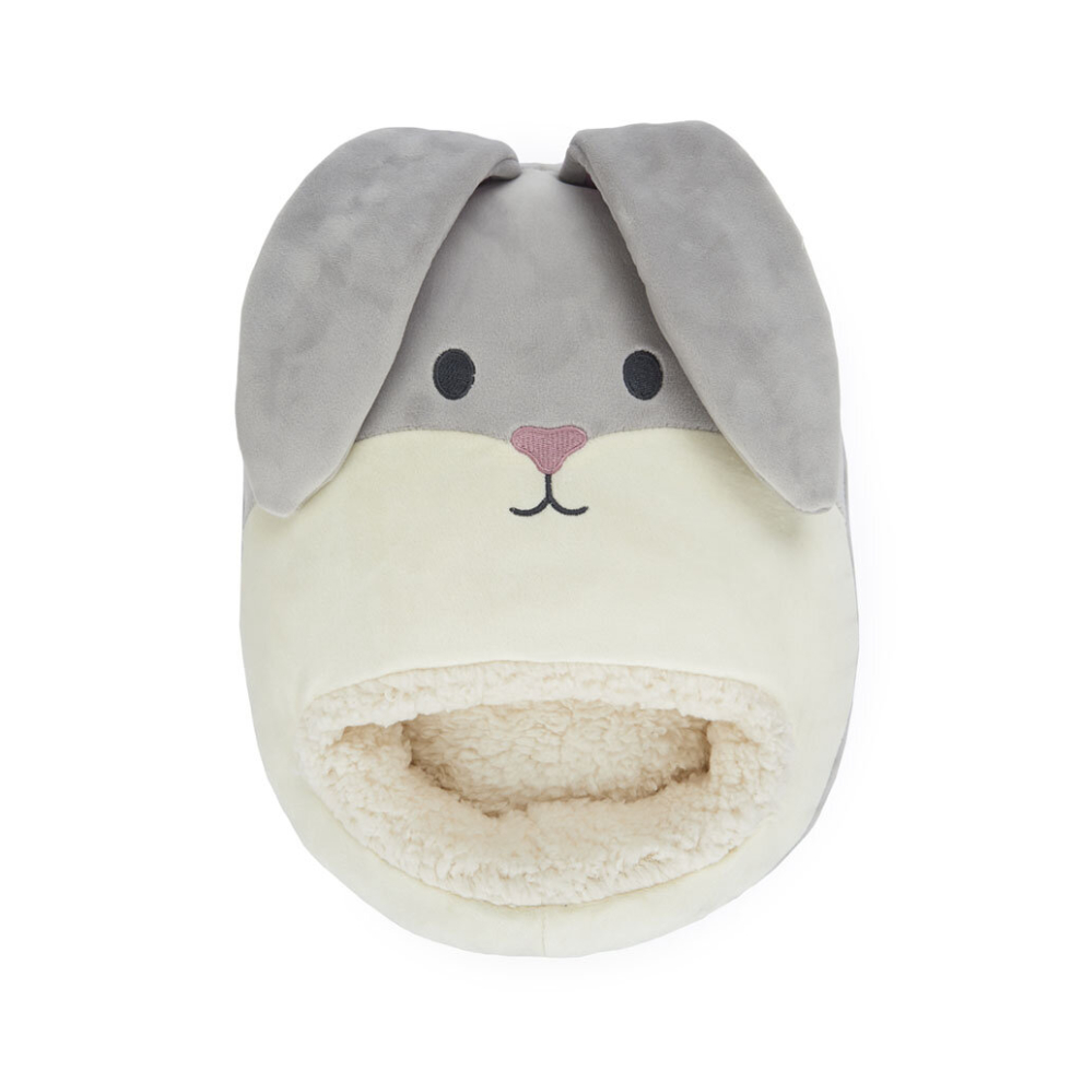 Balvi Grey Minki! Bunny Fleece Sherpa Lined Foot Muff