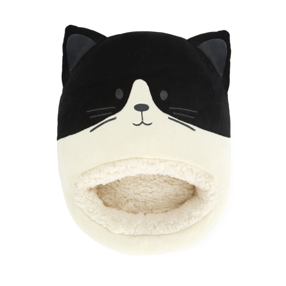 Balvi Black Felix! & White Cat Fleece Sherpa Lined Foot Muff