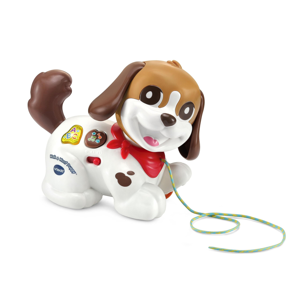 Vtech Baby Walk & Woof Puppy, Pull-Along Baby Toy Dog With Music, Letters & Phrases, Interactive Gift For Infants 1, 2, 3 Years +, English Version
