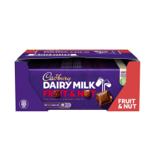 Cadbury Dairy Milk Fruit and Nut 180g X 15