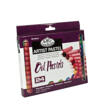 24 Quality Pigment Colour Oil Pastels Set Artists Drawing & Sketching OILPA-524