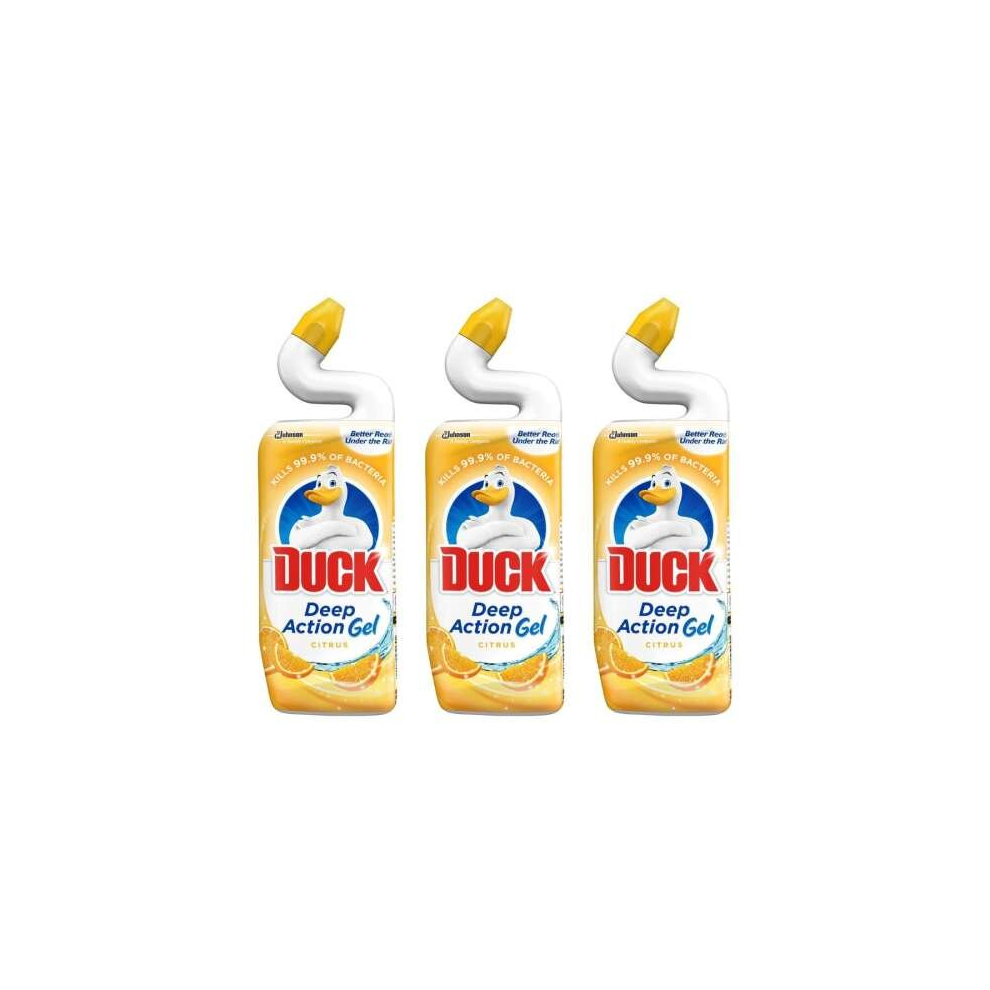 Duck Toilet Liquid Cleaner Citrus 750ml (Pack of 3)