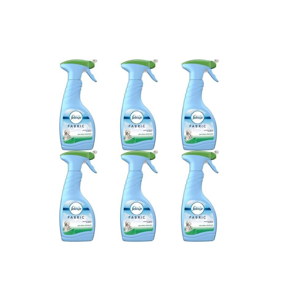 Febreze Fabric Pet Odour Eliminator 375ml (Pack of 6)