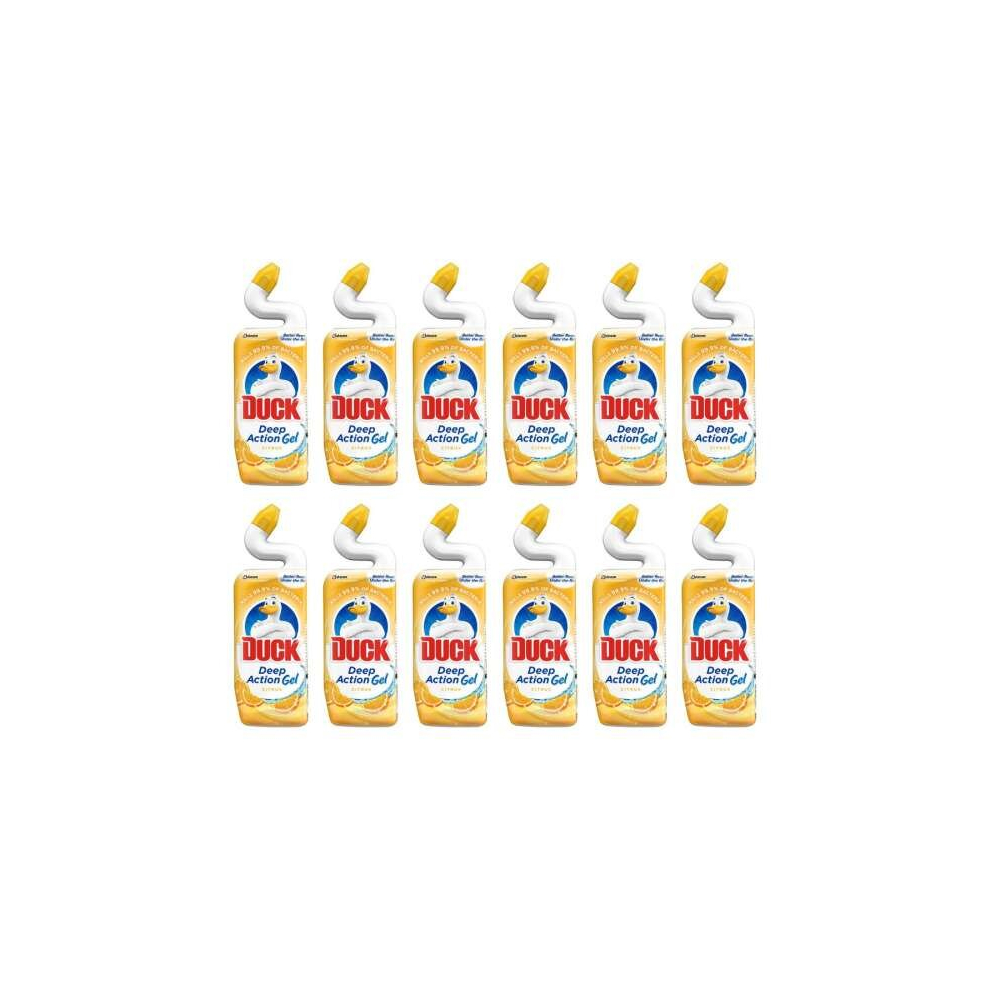 Duck Toilet Liquid Cleaner Citrus 750ml (Pack of 12)