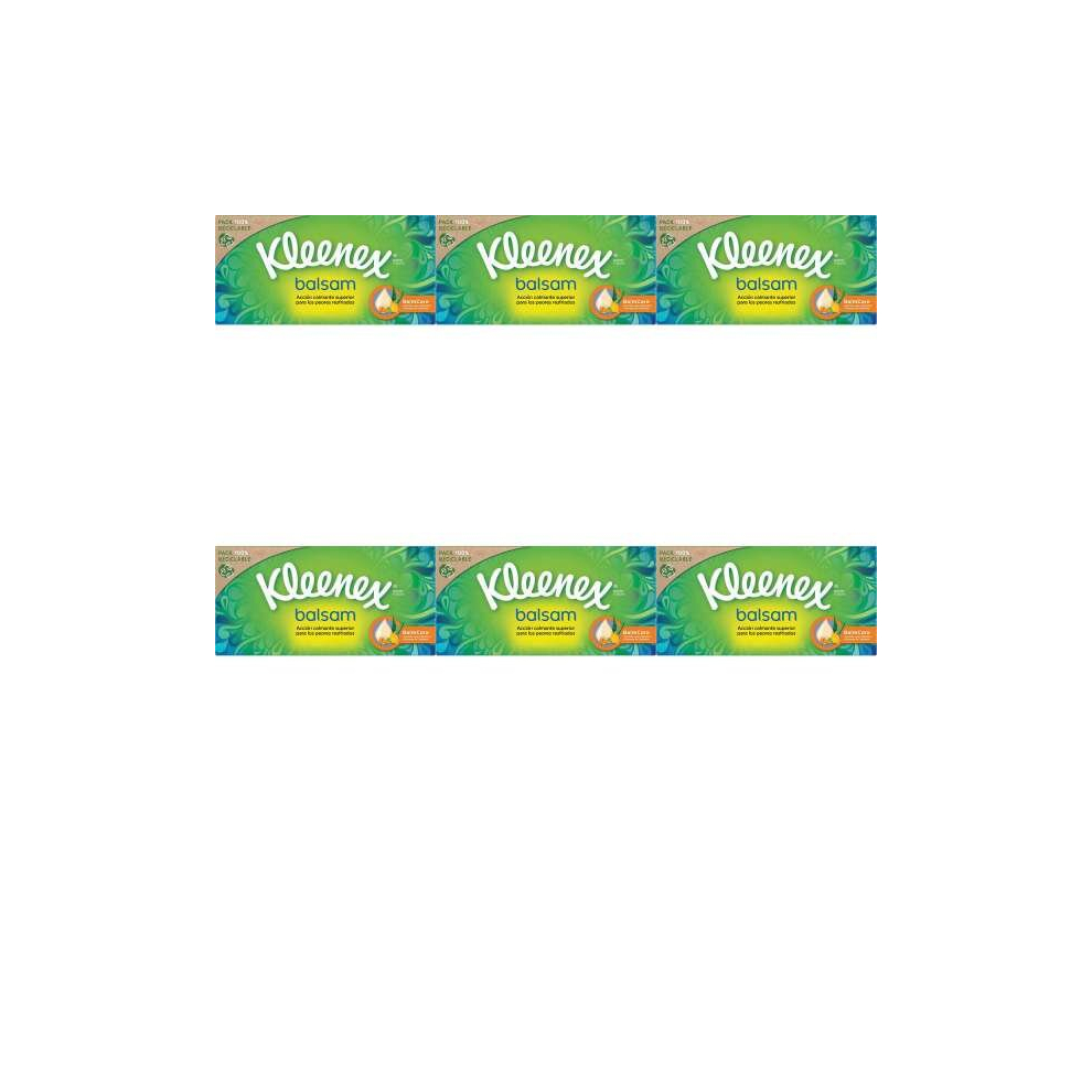 Kleenex Balsam Tissues Box (Pack of 6)