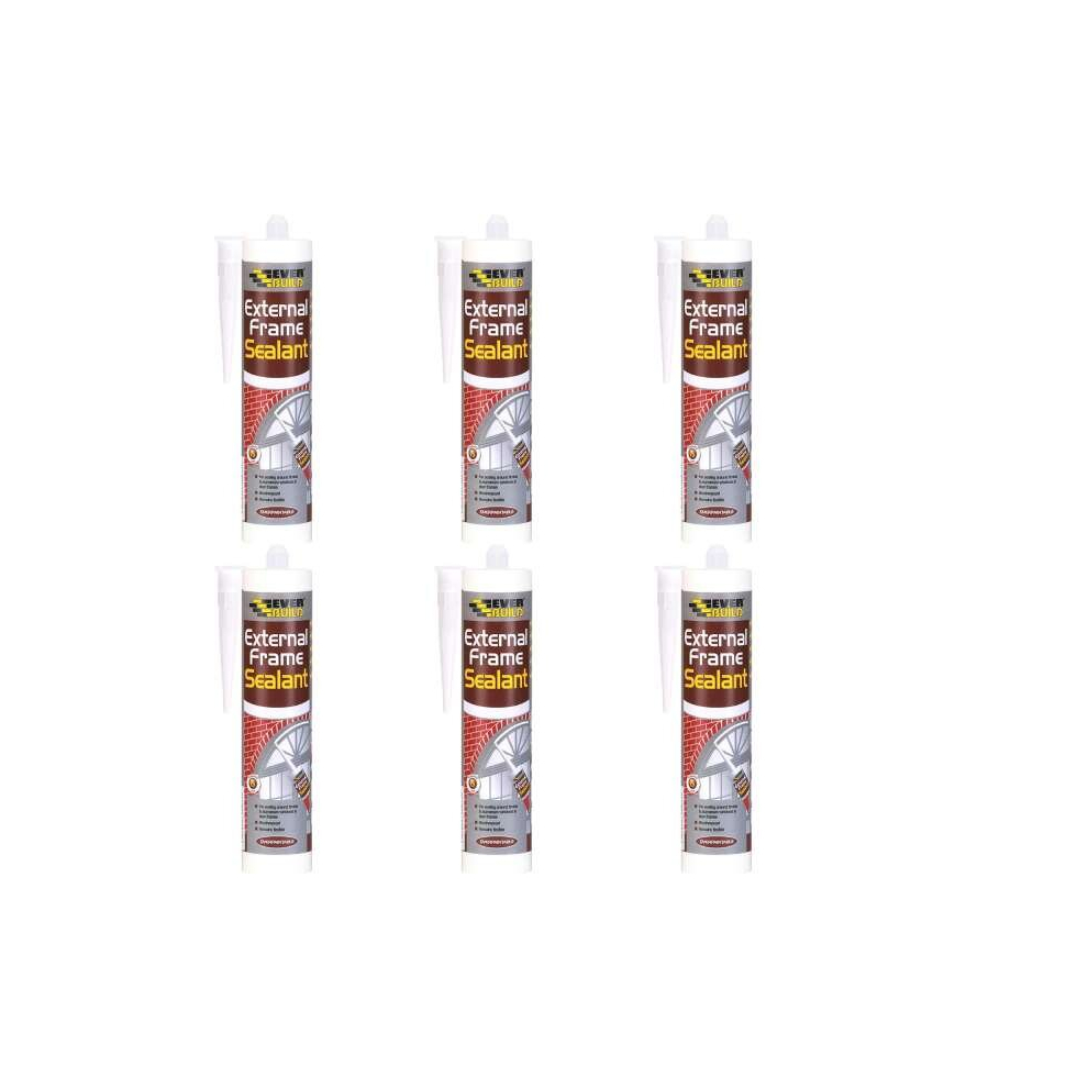 Everbuild Weather and Waterproof Acrylic Sealant, White, 290 ml
