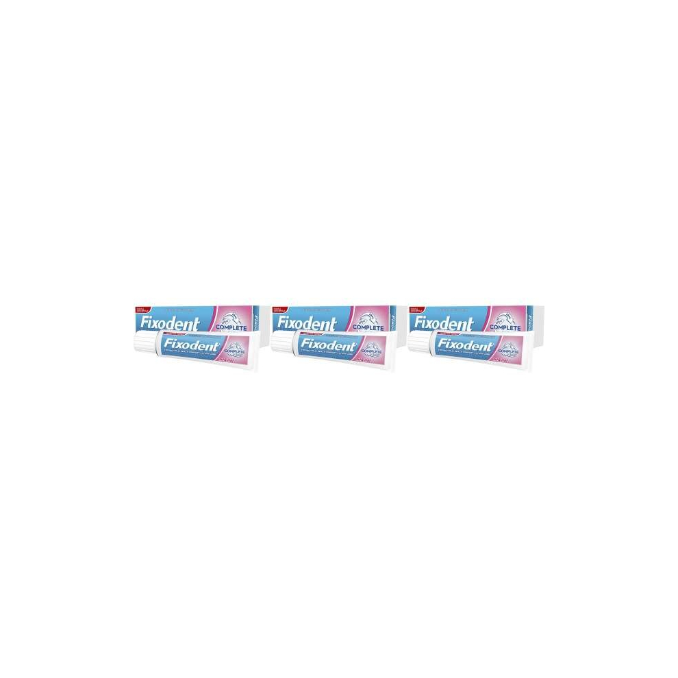 Fixodent Complete Original Denture Adhesive Cream, 40 g (NOT LL) (Pack of 3)