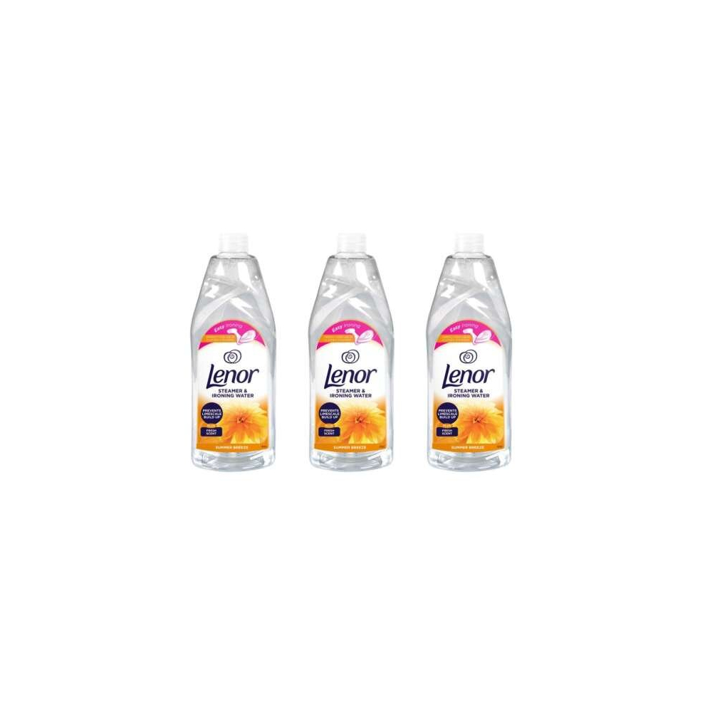 Lenor Steamer & Ironing Water Summer Breeze 1 Litre (Pack of 3)