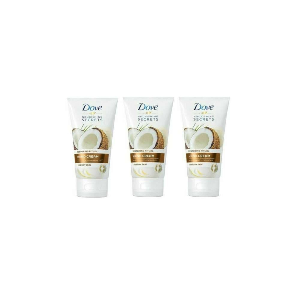 Dove Coconut Hand Treatment Cream 75ml (Pack of 3)