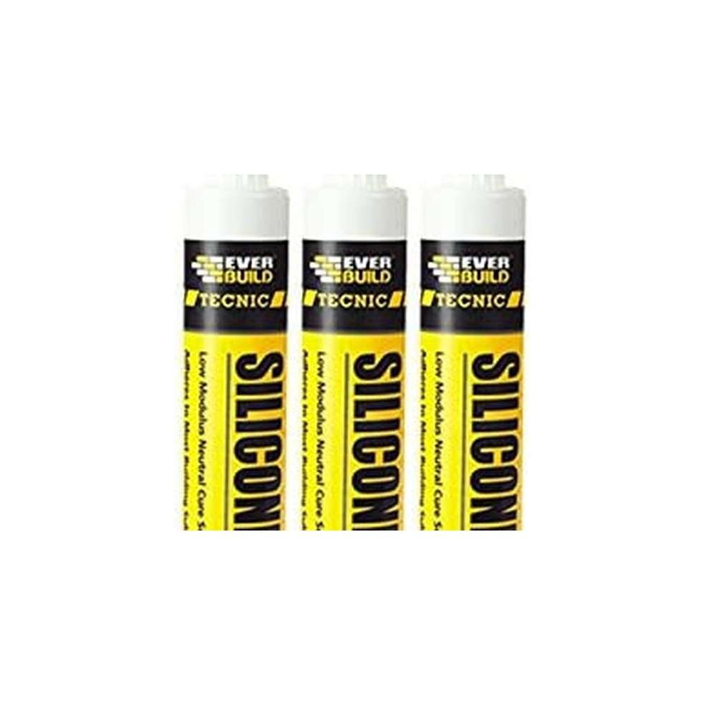 Everbuild 825BRICK Silicone, Brick Red, 380 ml    825BRICK (Pack of 3)