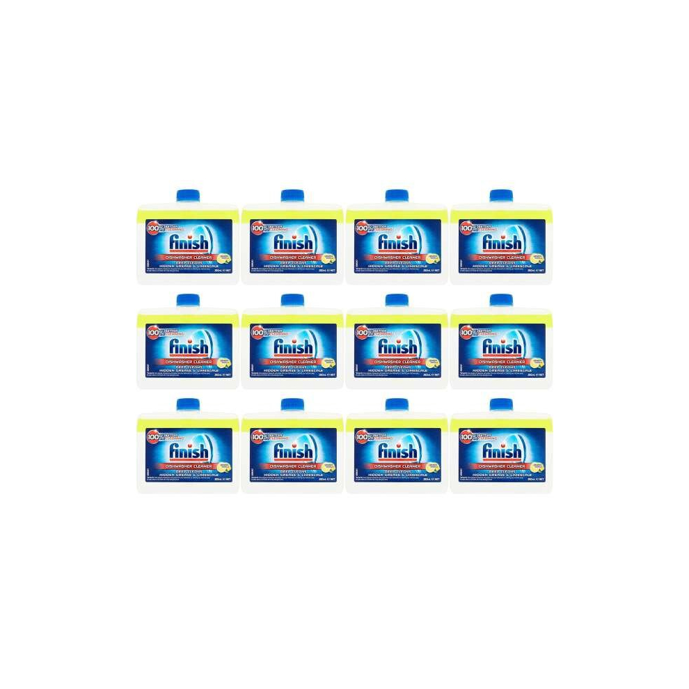 Finish Dishwasher Cleaner Lemon Sparkle 250ml (Pack of 12)
