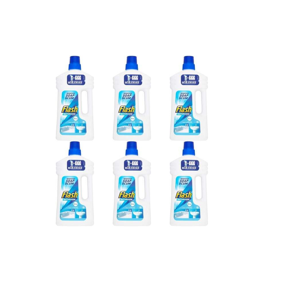 Flash Bathroom Cleaner 1L (Pack of 6)