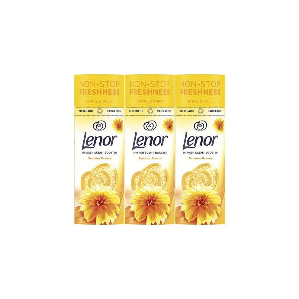 Lenor Laundry Perfume In-Wash Scent Booster Beads, Summer Breeze, 176g (Pack of 3)