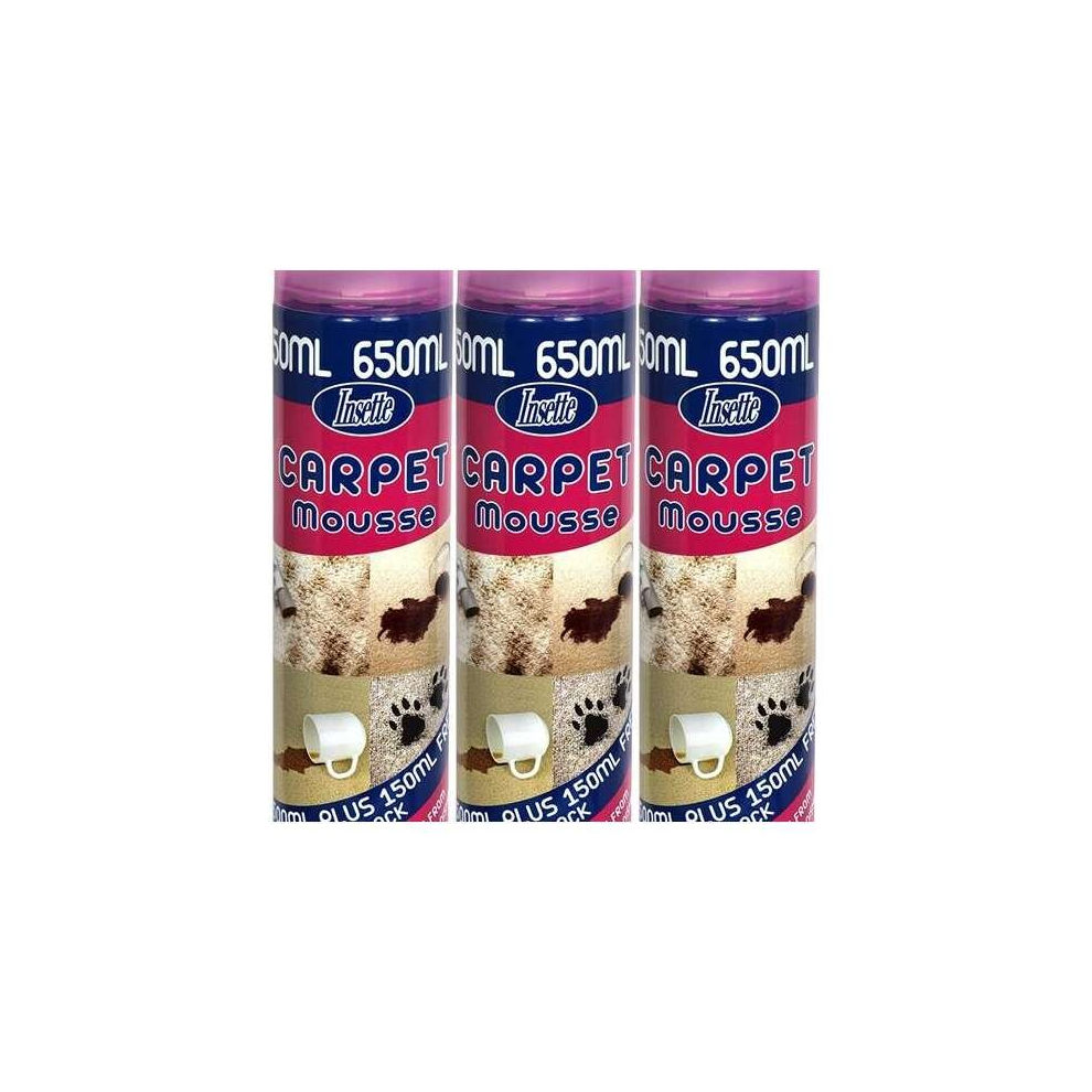 Insette Carpet Upholstery Mousse 500+150ml (Pack of 3)