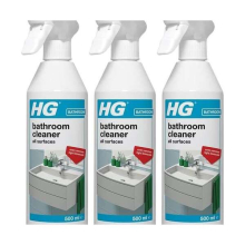 HG Bathroom Cleaner All Surfaces, 500ml Spray (147050106) (Pack of 3)