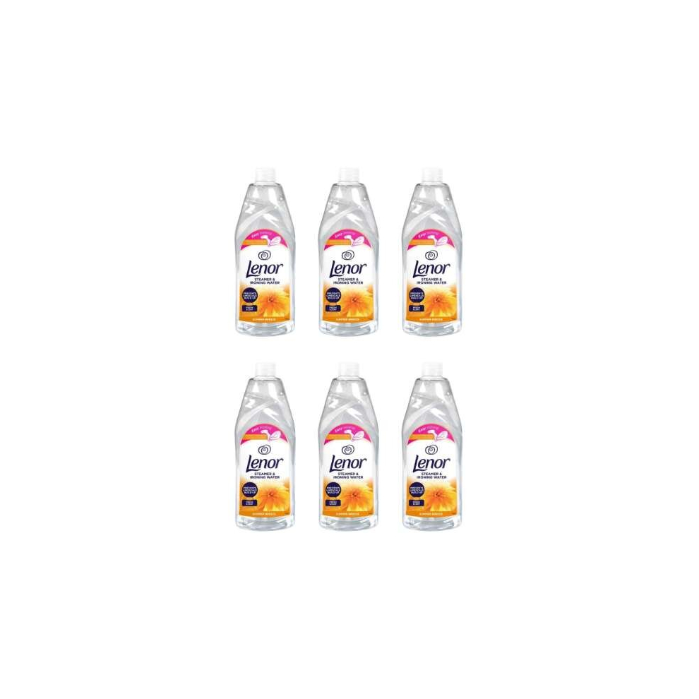 Lenor Steamer & Ironing Water Summer Breeze 1 Litre (Pack of 6)