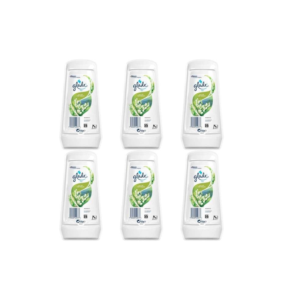 Glade Solid Gel Air Freshener 150g Lily Of The Valley (Pack of 6)