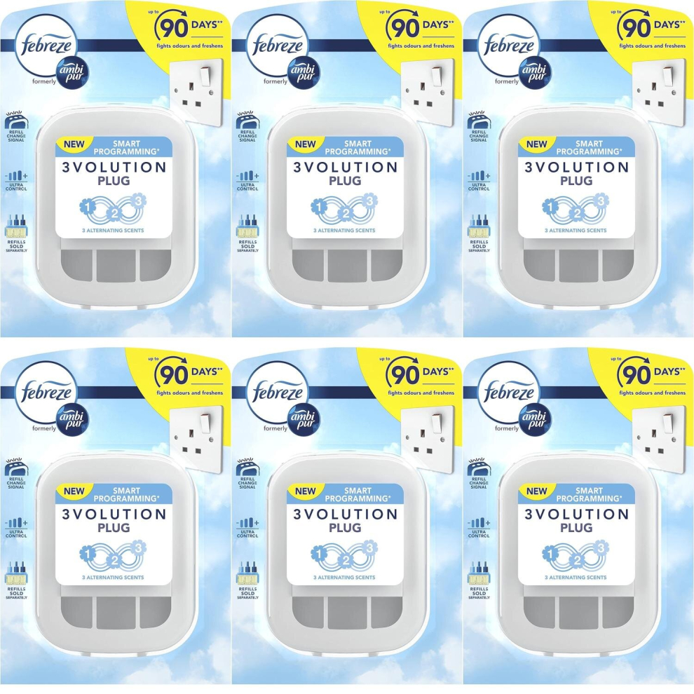 Febreze AmbiPur 3Volution Plug-In Refill Diffuser Machine (Pack of 6)