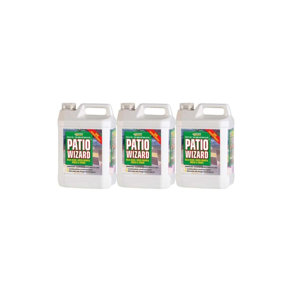 Everbuild Patio Wizard Concentrated 1 Litre           PATWIZ1 (Pack of 3)