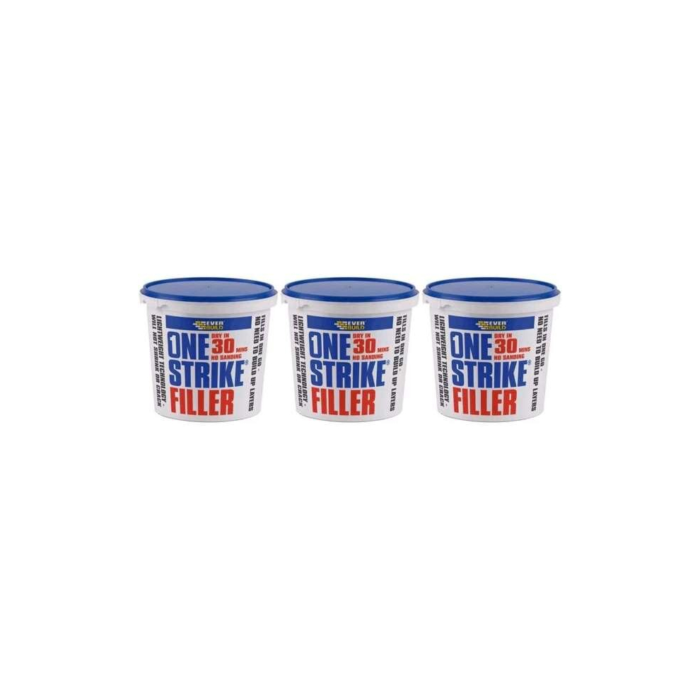 Everbuild One Strike Filler 250ml    ONE025 (Pack of 3)