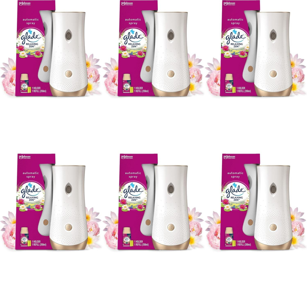 Glade Automatic Spray Holder Relaxing Zen (Pack of 6)