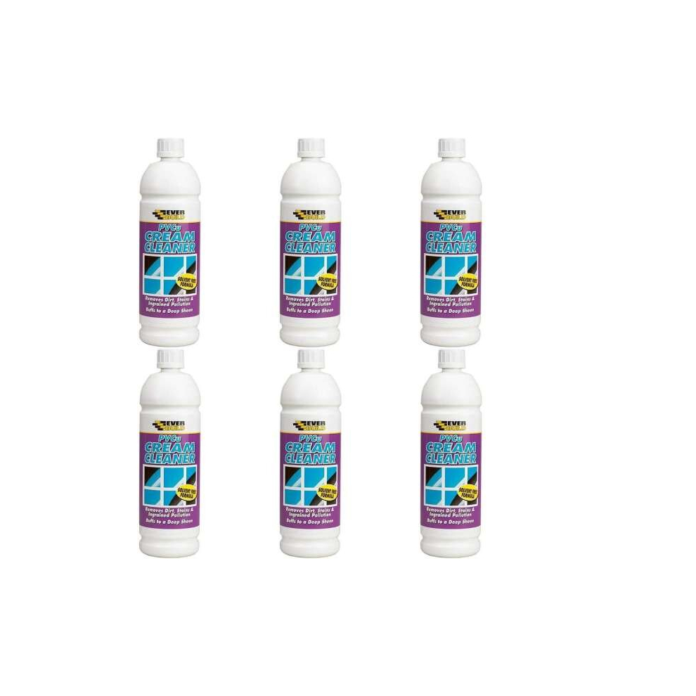 Everbuild PVCC1 PVCU Cream Cleaner 1L (Purple Bottle) PVCC1 (Pack of 6)