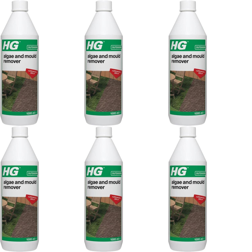 HG Algae and Mould Remover 1 Litre (181100106) (Pack of 6)