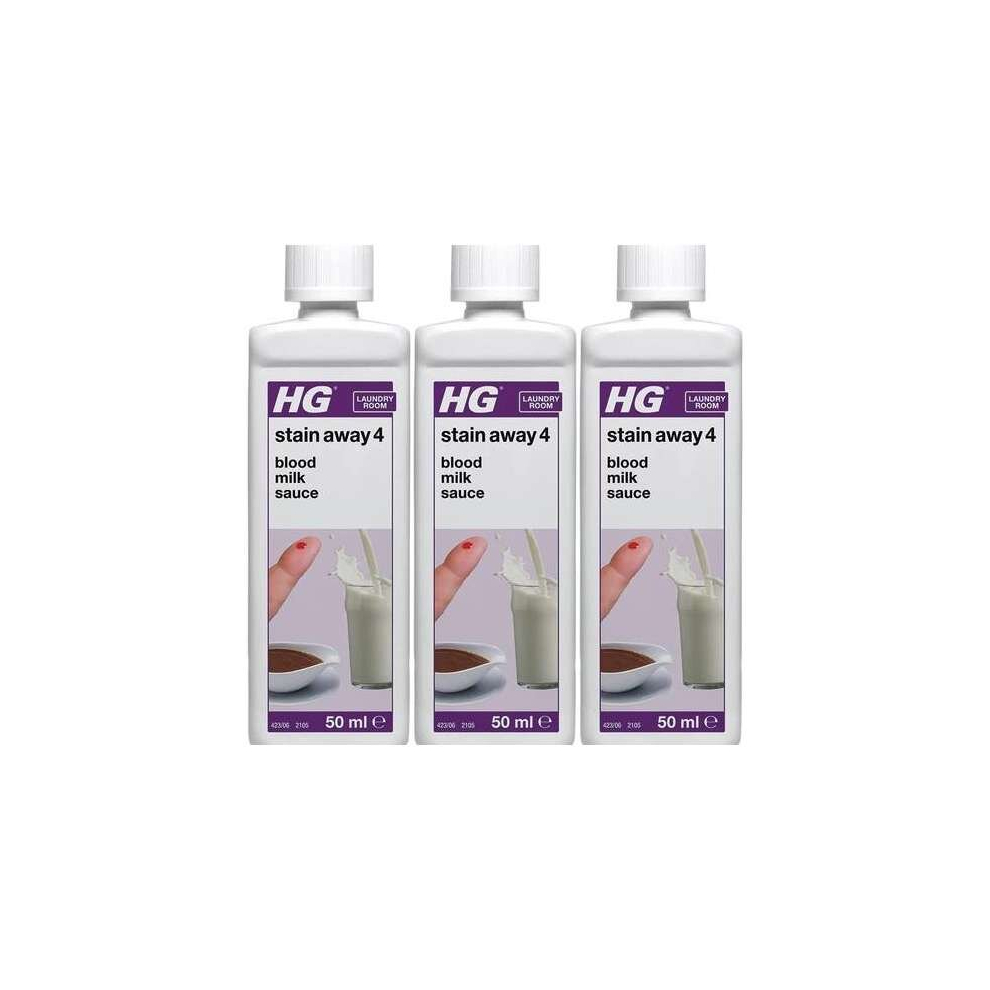 HG Stain Away 4, Removes Blood, Milk & Sauce Stains, 50ml    (423005106) (Pack of 3)