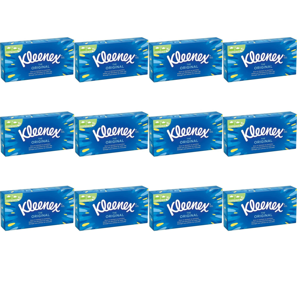 Kleenex Original Tissue Box, 70 Pieces (Pack of 12)