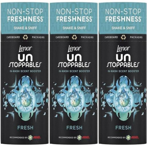 Lenor Unstoppables Laundry Scent Booster Beads 264g, Fresh (Pack of 3