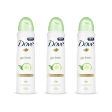 Dove Go Fresh Cucumber & Green Tea Antiperspirant Deodorant, 250ml with 1/4 Moisturising Cream & Vitamin E