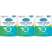 Dr. Beckmann Magic Leaves Non-Bio Detergent Sheets, 25 Sheets, Dissolves in Water for Easy Laundry