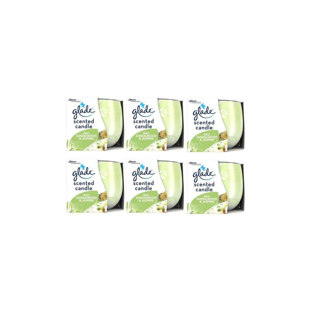 Glade Candles Bali & Sandlewood 327365 120gm (Pack of 6)