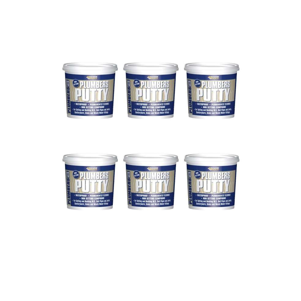 Everbuild 113 Plumbers Putty, Beige, 750 g    PLUMB7   (Pack of 6)