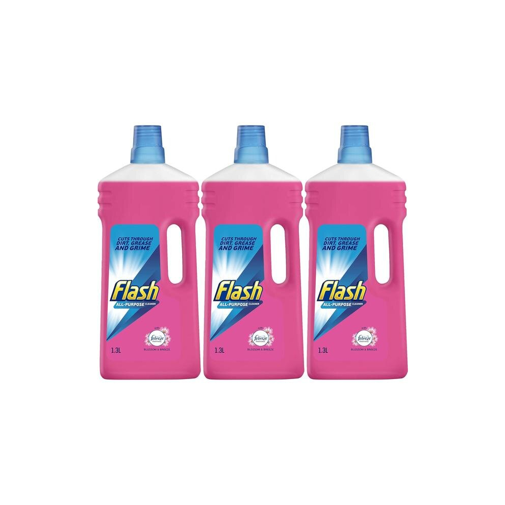 Flash All Purpose Multi Surface & Floor Cleaner Cherry Blossom 1.5L (Pack of 3)