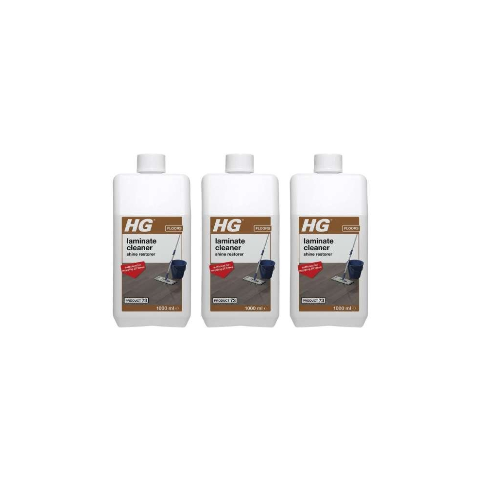 HG Laminate Cleaner Shine Restorer Laminate (Product 73) Freshly Scented 1L       464100106 (Pack of 3)