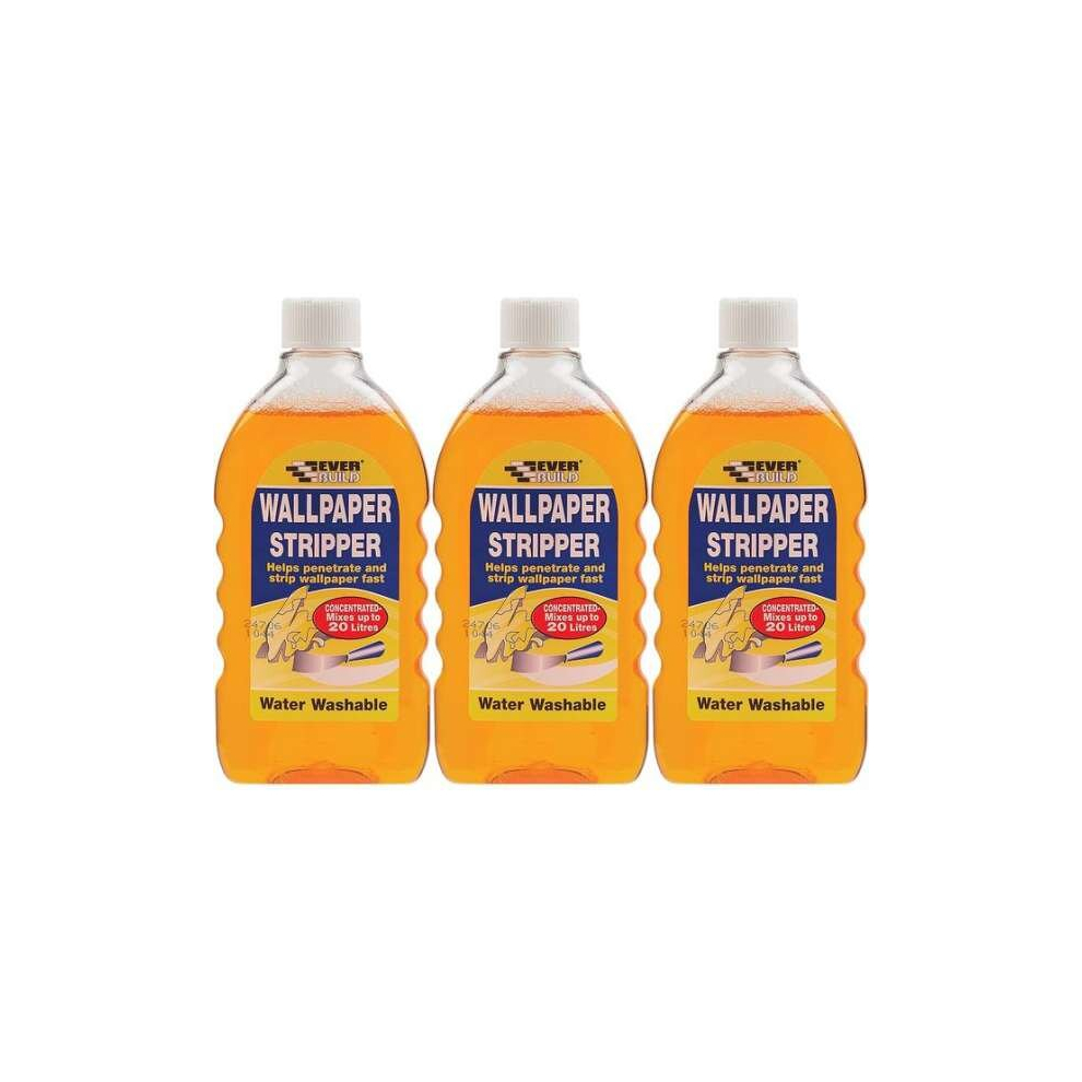 Everbuild Wallpaper Stripper, 500 ml   WALLSTP (Pack of 3)