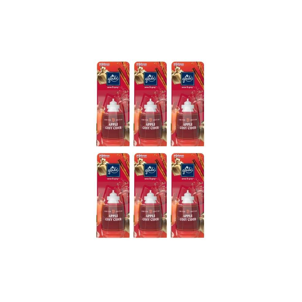 Glade Sense & Spray Air Freshener Refills Apple Cosy Cider 18ML (Pack of 6)