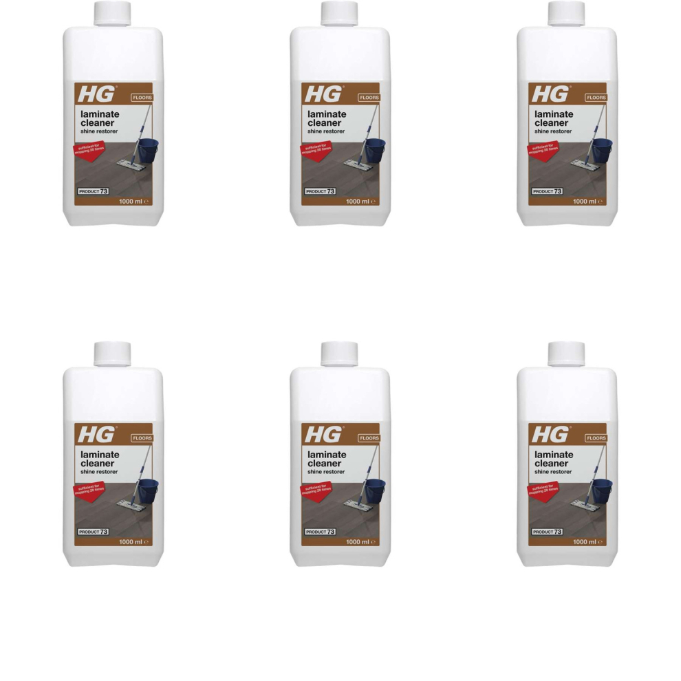 HG Laminate Cleaner Shine Restorer Laminate (Product 73) Freshly Scented 1L       464100106 (Pack of 6)