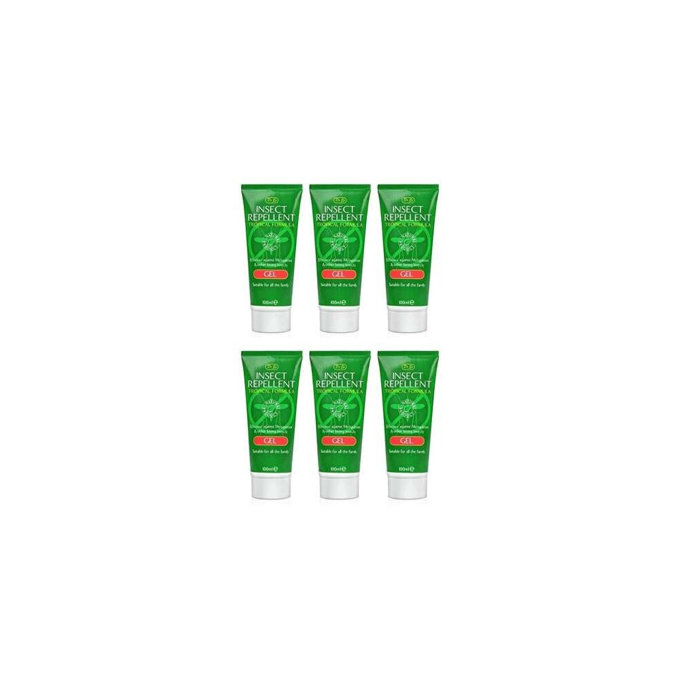 Dr J's Insect Mosquito Insect REPELLENT GEL Tropical Formula 100ml Travel (Pack of 6)-image-OPC-PDB9Z6W-NEW