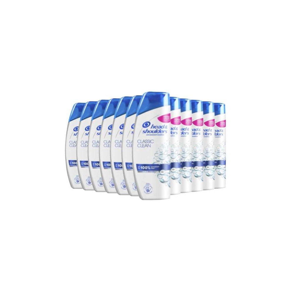 Head & Shoulders Anti-Dandruff Shampoo, 250 ml Classic Clean (Pack of 12)