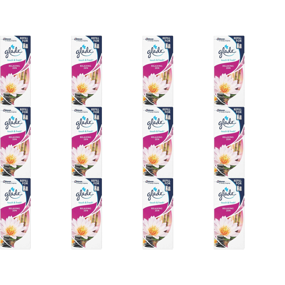 Glade Touch & Fresh Refill Relaxing Zen Air Freshener, 10ml (Pack of 12)