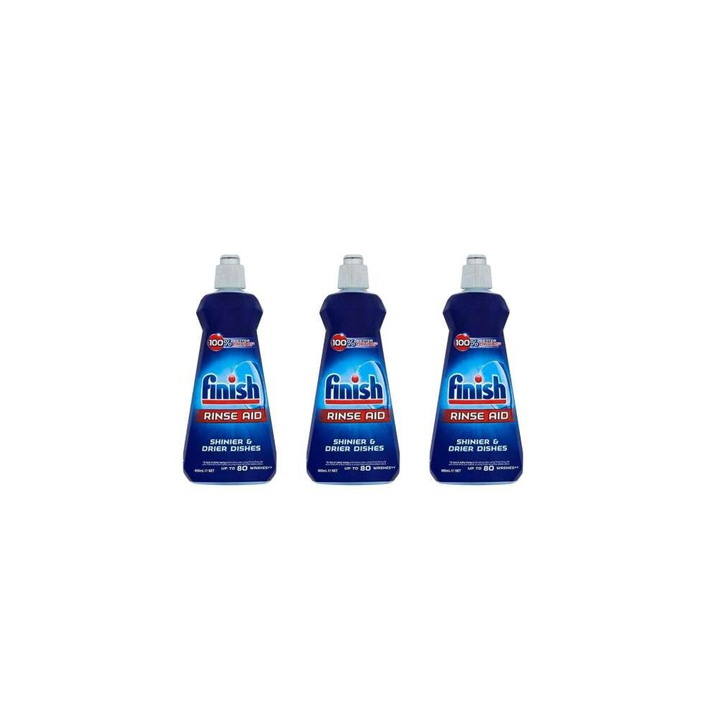 Finish Rinse Aid  Original 400ml (Pack of 3)