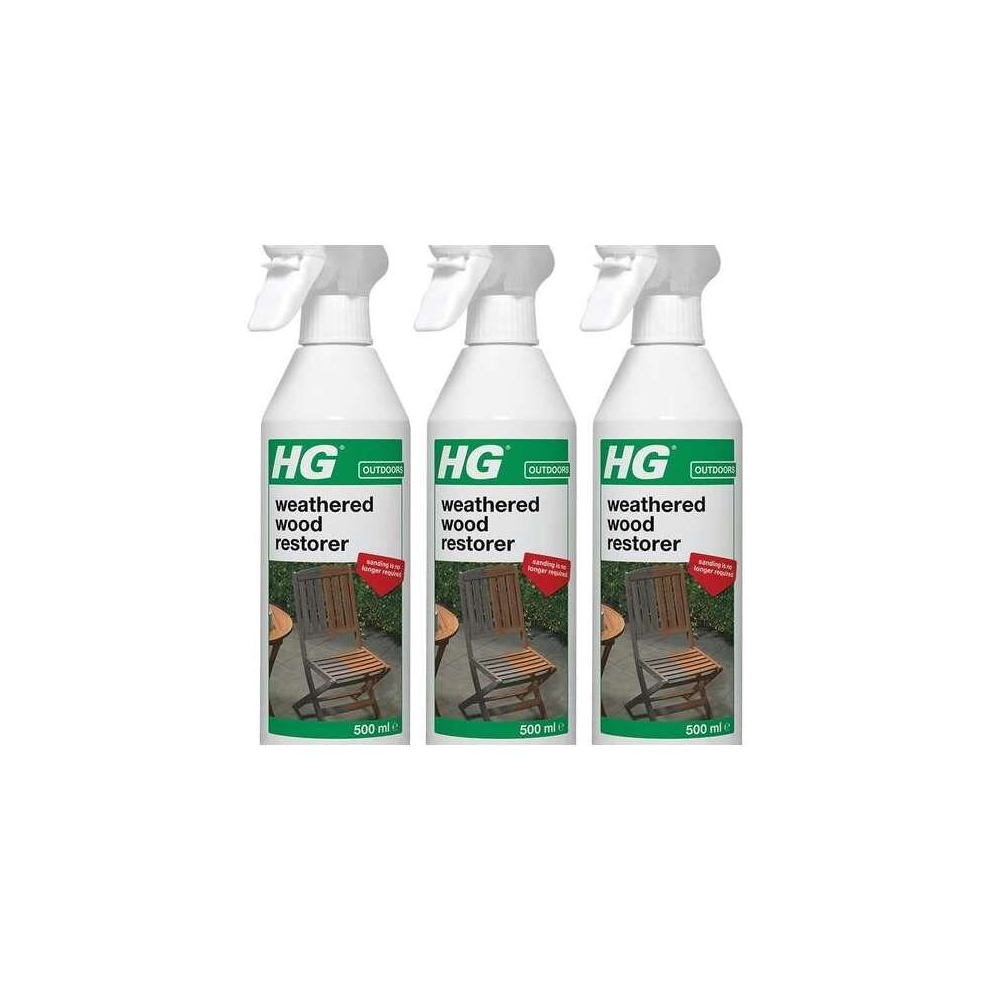 HG Weathered Wood Restorer, 500ml Spray (292050106) (Pack of 3)