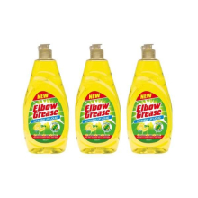 Elbow Grease Lemon Washing Up Liquid 600ml (Pack of 3)