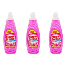 Elbow Grease Washing Up Liquid, Pink Blush 600ml (Pack of 3)