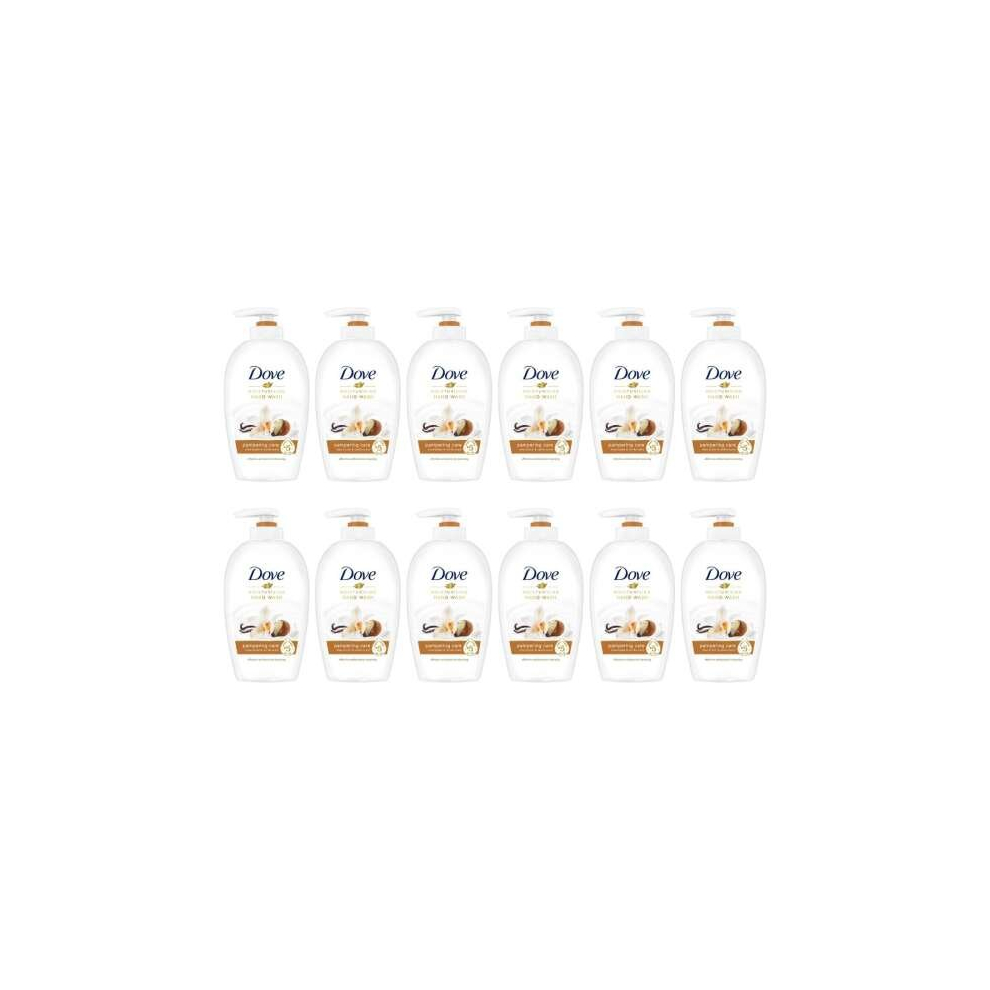 12xDove Purely Pampering SHEA BUTTER Beauty Cream Hand Wash 250ml